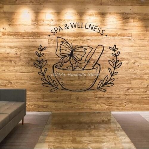 Spa Wellness Sticker Beauty Salon Sexy Girl Decal Posters Vinyl Wall Art Decals Decor Windows Mural decoración de habitación