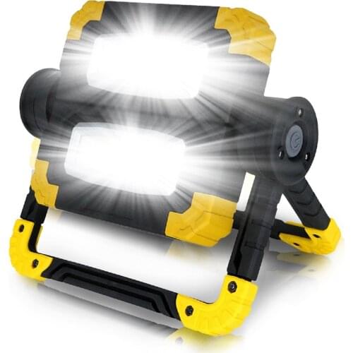 7500lm Led Portable Spotlight Waterproof Searchlight Led 150W Led Work Light use 4*AA Battery For Hunting Camping
