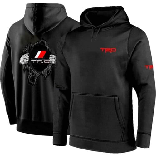 2020 Spring Toyota TRD Car Logo Hoodies Customize Pullover Fleece Cotton Fashion Sweatshirts Casual Fashion Casual Coats