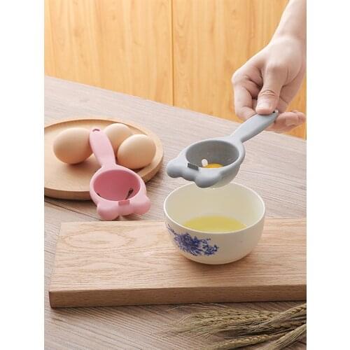 Three in a bag！new wheat straw egg white separator egg yolk liquid filter kitchen small tools