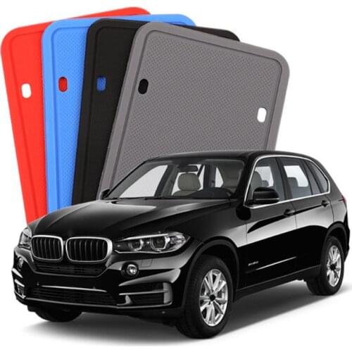 Rust Rattle-proof Silicone License Plate Frame Car Modification Weatherproof