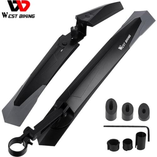 WEST BIKING Ultralight Bike Fenders Cycling Front Rear Mudguard Set Quick Install Release Bicycle Wings Mountain Fenders