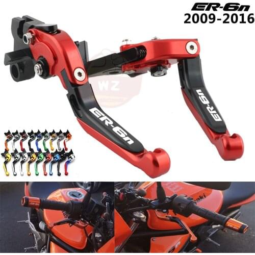Motorcycle parts foldable retractable brake clutch lever for Kawasaki Ninja 650R/ER-6F/ER-6N 2009-2011 2012 2013 2014 2015 2016