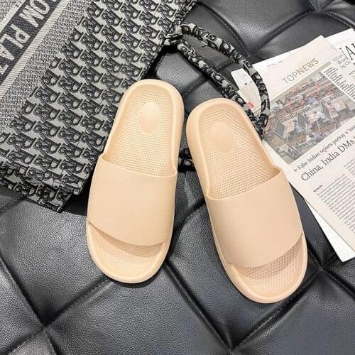 New 2021 Summer Womens Slippers Boot Flat Bathroom Solid Basic Casual EVA Shallow Ladies Sandal Indoor Home Slippers For Girl