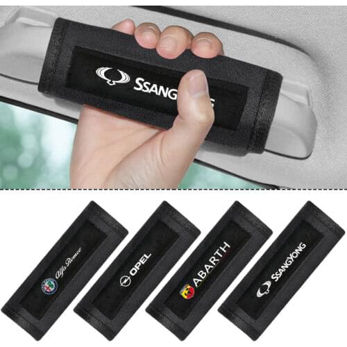 2pcs Car Emblem Door Interior Pull Glove Door Handle Protective Cover For SAAB 93 Vector Aero Pantalla Radio Android 95 Gripen