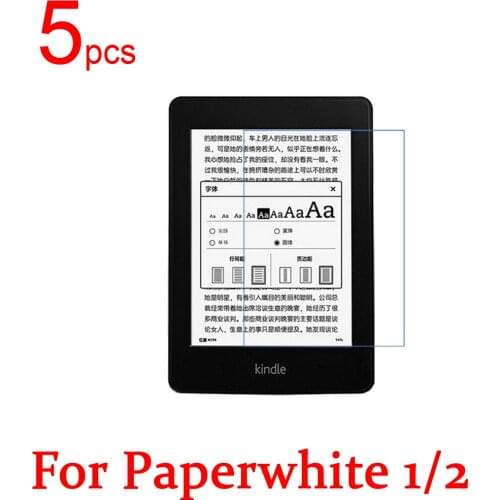 5pcs Ultra Clear/Matte/Nano anti-Explosion LCD Screen Protector Film Cover For Amazon Kindle Paperwhite 1/2 Protective Film