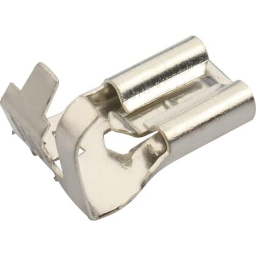 50pcs 6.3 Chicken claw with lock plug spring self-locking cold pressure terminal