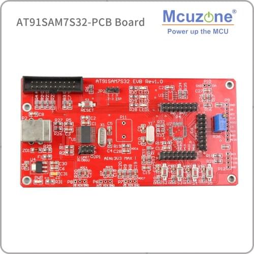 AT91SAM7S32-PCB ARM7 SAMS764 7S32 USART, DBGU, SPI, 8CH 10bit ADC JTAG USB ATMEL MICROCHIP AT91SAM7S32-EK