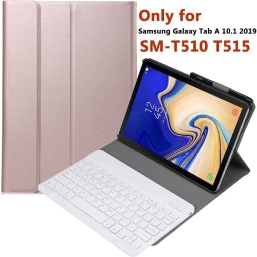 Cases For Samsung Galaxy Tab A 10.1 2019 Bluetooth Keyboard Case T510 T515 SM-T510 SM-T515 Cover