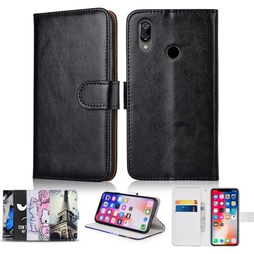 Wallet Case for BQ 6040L Magic Coque With Card Pocket Patterned Cover for BQ 6040L Magic Kickstand Plain Fitted Case