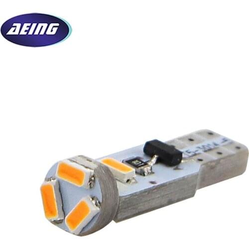AEING 12V T5 74 70 37 5-SMD Chip Canbus Free Error Wedge Car LED Bulb Lamp Interior Dashboard Gauge Instrument Panel Light Bulbs