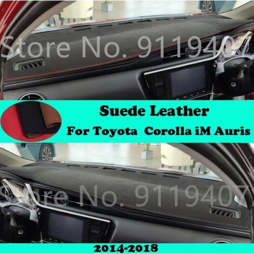 For Toyota Corolla axio fielder 2013-2018 Suede Leather Dashmat Dashboard Cover Pad Dash Mat Carpet Car-Styling Accessories