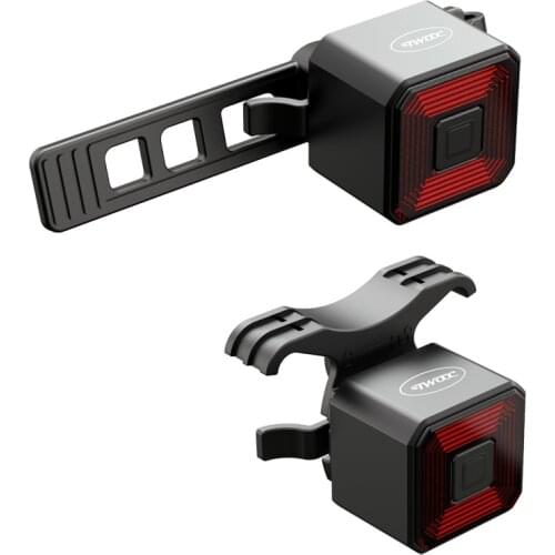 GIYO Smart Bicycle Light Rear Taillight Bike Accessories Auto On/Off USB Rechargeable Stop Signal Brake Lamp LED Safety Lantern