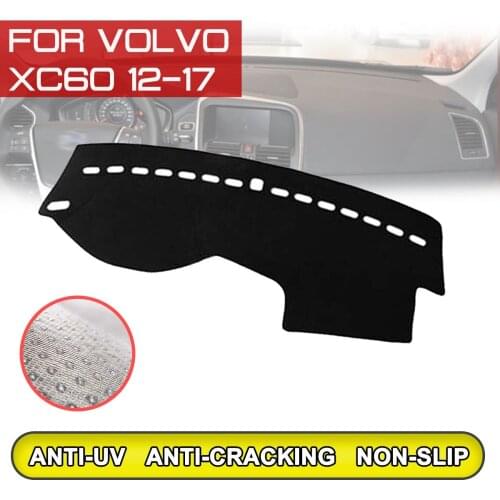 For Volvo XC60 2012 2013 2014 2015 2016 2017 Car Dashboard Mat Anti-dirty Non-slip Dash Cover Mat UV Protection Shade