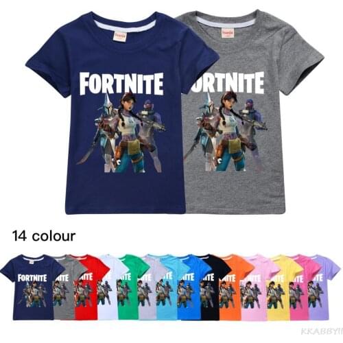 Fortnites Summer Kids T Shirt 3D Print Anime T-shirts Impostor Shirt 100% Cotton For Boys Girls