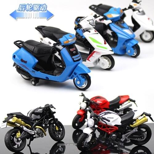 Mini Model Motorcycle Diecast Finger Mountain bike Vehicle Simulation Collection Toy Bikes for Kids