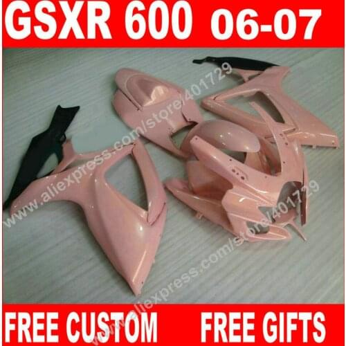ABS plastic Fairings for 2006 2007 movistar SUZUKI beautiful pink black GSXR 600 750 K6 BACARDI GSXR600 GSXR750 set 7 gift MN93