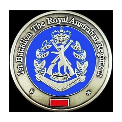 Wholesale cheap custom paint medal low price ROYAL AUSTRALIAN INFANTRY Medal hot sales custom design silver medal coins