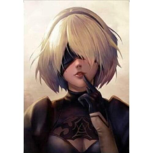 Hot Japan Anime Game NieR: Automata Art Film Print Silk Poster Home Wall Decor 24x36inch