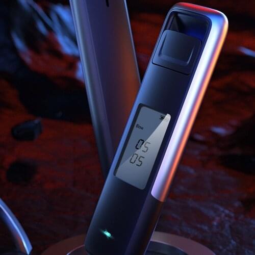 Portable Breathalyzer Non-Contact Alcohol Tester High Accuracy USB Breath Detector with Digital LED Screen 3 Levels Indicator