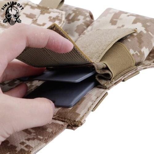 SINAIRSOFT Hunting Tactical Nylon Magazine MAG Pouch Accessories Insert M4 5.56 AK 7.62 Military Army Equipment Gear Bandolier