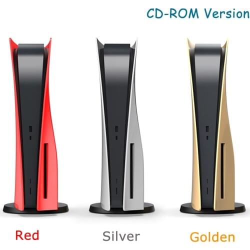 Digital Version / CD-ROM Disc Version Skin Shell Case Cover Replacement Plate for PS5 Console Anti-Scratch Dustproof Accessories