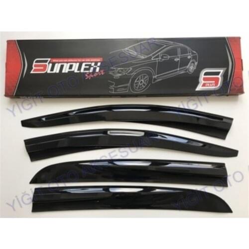 For OPEL CORSA D Rain Wind Deflector 2007-2014 Sunshade Curtains Car Windshield Auto Accessory Universal Spilitter Mud Flaps