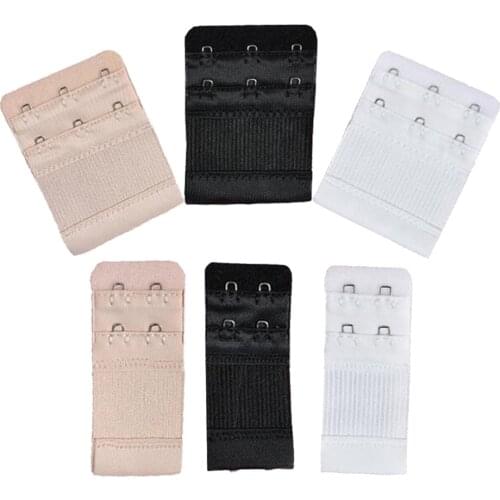 Bra Extenders Stretch Bra Strap Extension 2 Row 2/3 Hooks Band 3Colors