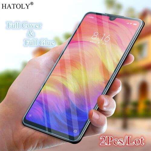 2Pcs For Xiaomi Redmi Note 7 Pro Glass Tempered Glass for Redmi Note 7 Pro Glued Screen Protector for Xiaomi Redmi Note 7 Pro