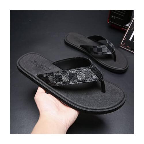 Women flip flop 2020 Summer Flat Slippers trend lattice Beach Outdoor soft bottom non-slip luxury shoes women designers