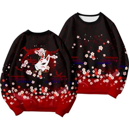 New Mens Fashion Brand Vests Peach Blossom Fox Starry Sky Universe Round Neck Long Sleeve Thin Collarless Hooded Vests