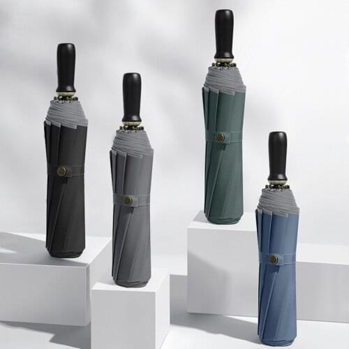 Retro Parasol Women Umbrella Car Big Black Business Outdoor Windproof Umbrella Patio Couple Sombrillas Rain Gear BY50BU