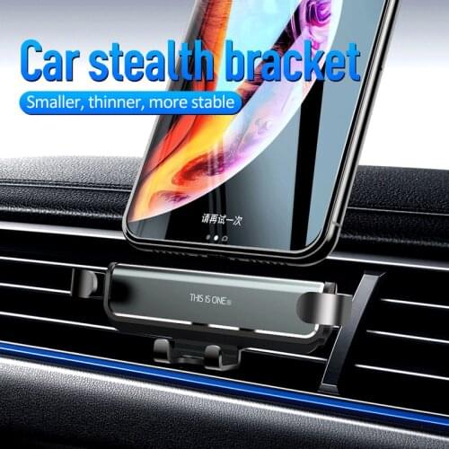 Newest Gravity Car Phone Holder For iPhone Xs X 11 Universal Air Vent Mount Support Smartphone Mobile Phone Car Holder Stand