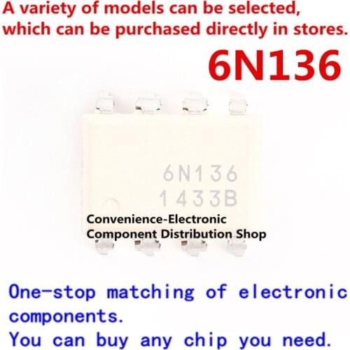 10PCS/Pack 6N137 6N137SDM 6N137M SOP-8 SMD DIP-8 photocoupler IC