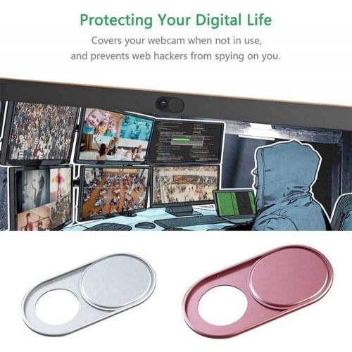 1pcLaptop Camera Cover Slider Mobile Phone Front Lens Metal Cover Privacy Protection Sticker For iPad Tablet Webcam shutter