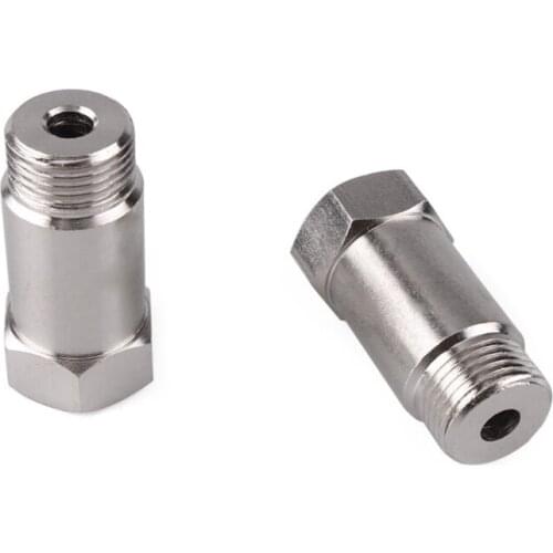 2 Pieces Sensor Connector Internal Thread M18 X 1.5 Car Oxygen Extension Extender Adapter Eliminator Mounting Spacer