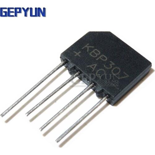 20PCS KBP307 ZIP KBP 307 3A 700V Flat bridge bridg Gepyun