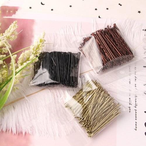 20Pcs Waved Hair Clips U Shaped 5cm Metal Bobby Barrettes Bridal Style Tools Hair Clips For Girls Hair Accessories