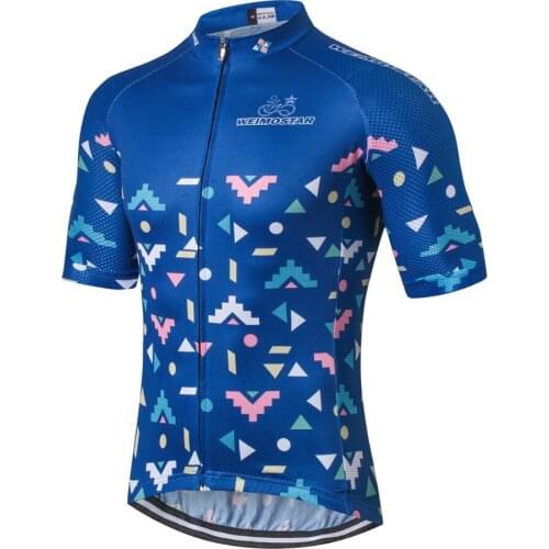 2021 Cycling Jersey Mtb Bicycle Clothing Bike Wear Clothes Short Maillot Blue