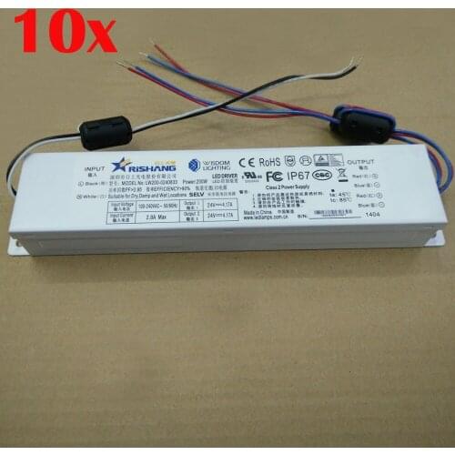 5 years warranty FREE DHL 10pcs/lot DC24V 200W LED Power Supply 110V~260V IP67 Waterproof Power Transformer