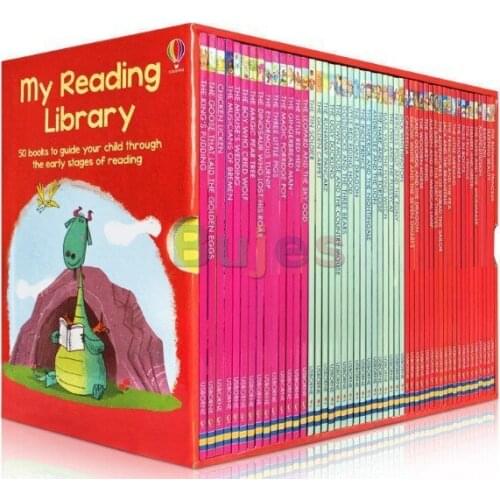 50 Books/set The Usborne Reading Collection for Confident Readers:My second Reading Library children Learning English Story Book