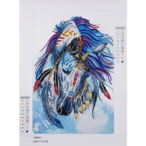 5D Special Shaped Partial Drill Diamond Painting Diamond horse Diamond Embroidery Cross Stitch Diamond Mosaic