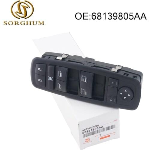 68139805AA Power Control Switch with Door Lock Switch Replace for 2016 Ram 1500 2500 3500 4500 5500 4-Door;2015-17 Chrysler