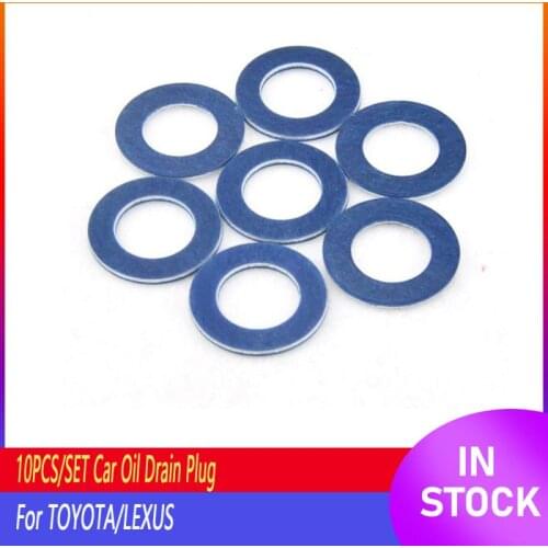 Car Oil Drain Plug 10PCS/SET FOR TOYOTA LEXUS GENUINE OEM OIL DRAIN PLUG WASHER GASKET 90430-12031 Replacement Parts