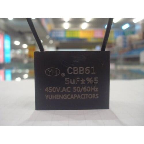 CBB61 fan washing machine motor start capacitor 5UF 450V