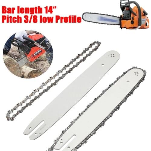 14 Inch 3pcs Chainsaw Chains 1Pcs Guide Bar Chains STIHL 017 MS170 MS171 MS180 MS230 MS250 All Types Steel Chainsaw Replace
