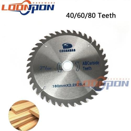 1pc Diameter 150/180/300mm Carbide Circular Saw Blade For Wood Plastic Saw Blade 40/60T Cutting Disc