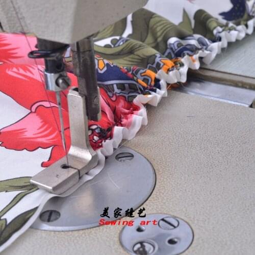 For sewing machine wrinkle folding industrial fine pleated professional presser foot