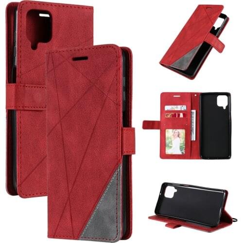 M12 M32 M 12 2021 Flip Case Leather Business Wallet Book Coque for Samsung Galaxy M32 Case Samsung M12 M 32 42 5G Phone Cover