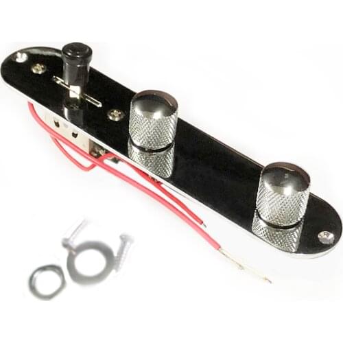 Hot Free Shipping wired TL guitar control plate system chrome color guitar control plate assembly guitar parts